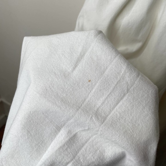 Vintage 90s Rabbit Designs White Tortoiseshell Button Front Midi Shirt Dress 6 - Picture 10 of 16